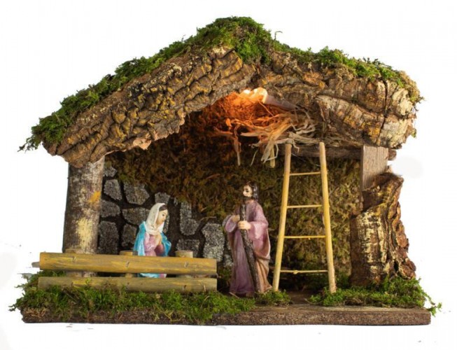PRESEPE CM33X18X23 CON LUCE