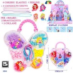 BORSA CON PERLINE FARFALLA/CUORE
