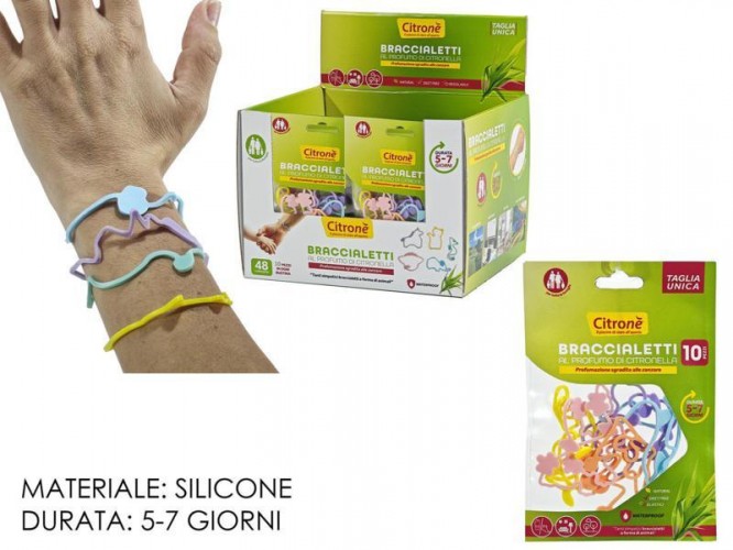BUSTA 10 BRACIALETTI BIMBO CITRONELLA