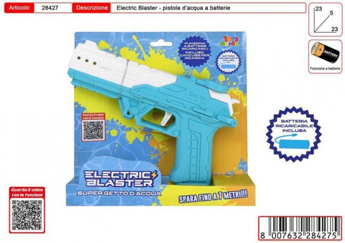 CARTELLA PISTOLA ACQUA ELETRIC BLASTER