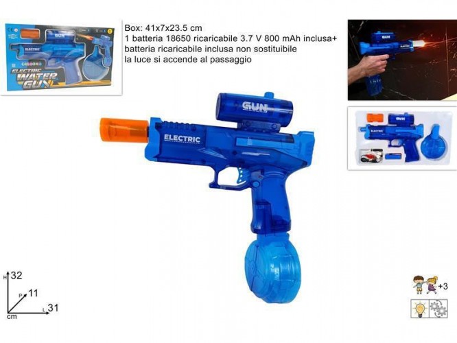 SCATOLA PISTOLA ACQUA USB