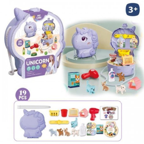 BORSA UNICORNO VIOLA CON ACC