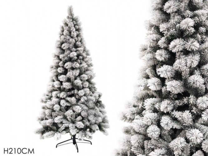 ALBERO NATALE CM210 INNEVATO 985 RAMI