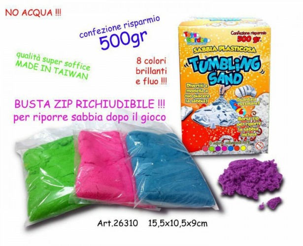 SCATOLA SABBIA PLASTICOSA 500 GR