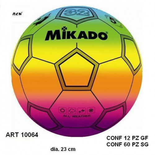 PALLONE PLASTICA RAINBOW CALCIO D230