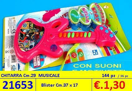CARTELLA CHITARRA C/SUONI BEAT COLORI ASS