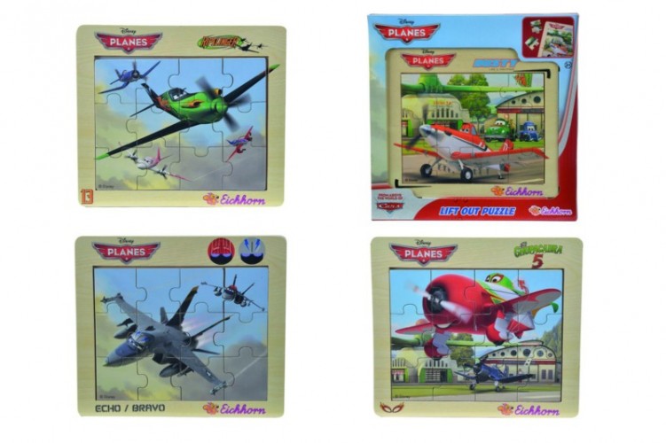 PUZZLE LEGNO PLANES PZ 13 - 4 ASS