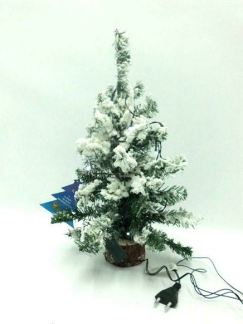 ALBERO PINO INNEVATO C/LUCE CM50