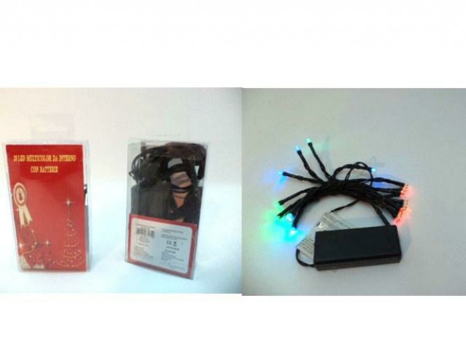 SCATOLA 20 LED MULTICOLOR DA INTERNO