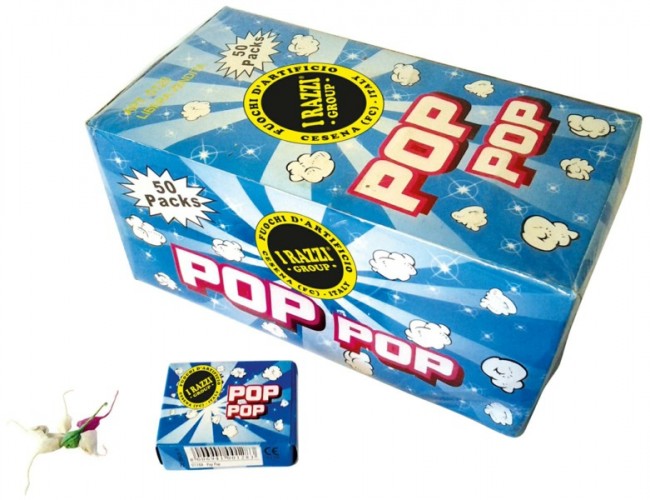 SCATOLA PETARDINO BALLO CONF 50 SCATOLE POP POP ART 109