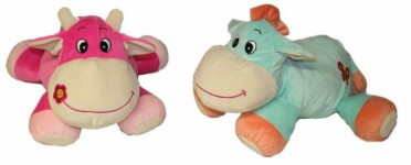 PELUCHE MUCCA E CAVALLINO 2 ASS
