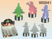 DISPLAY 12 ALBERI NATALE CON LUCE