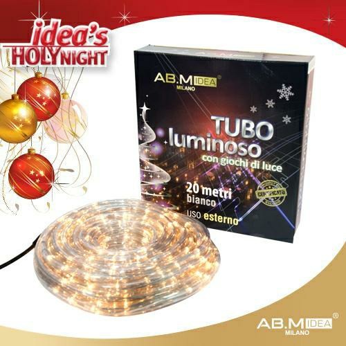 TUBO LUMINOSO 20 MT BIANCO