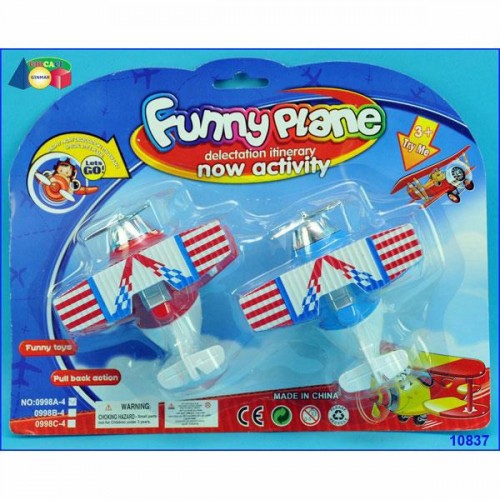 CARTELLA 2 AEREI FUNNY PLANE CON ELICA