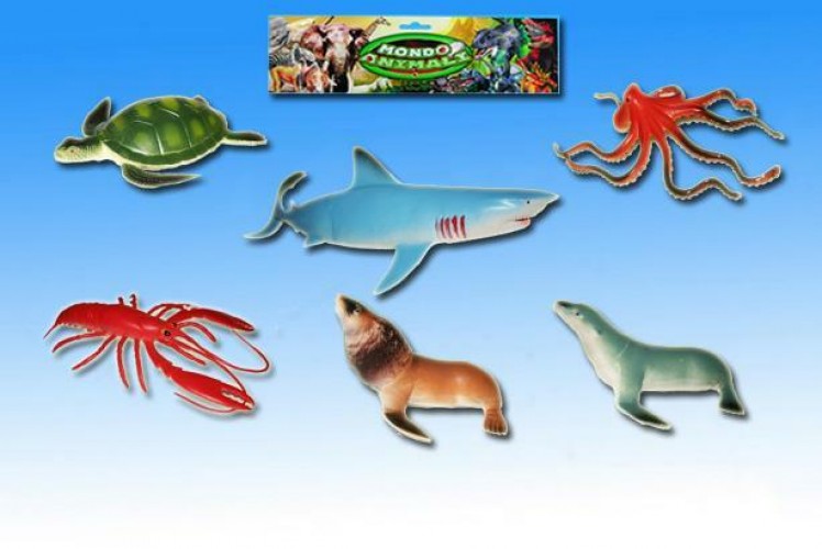 BUSTA 5 PESCI OCEANO PESCECANE C/FISCHIO