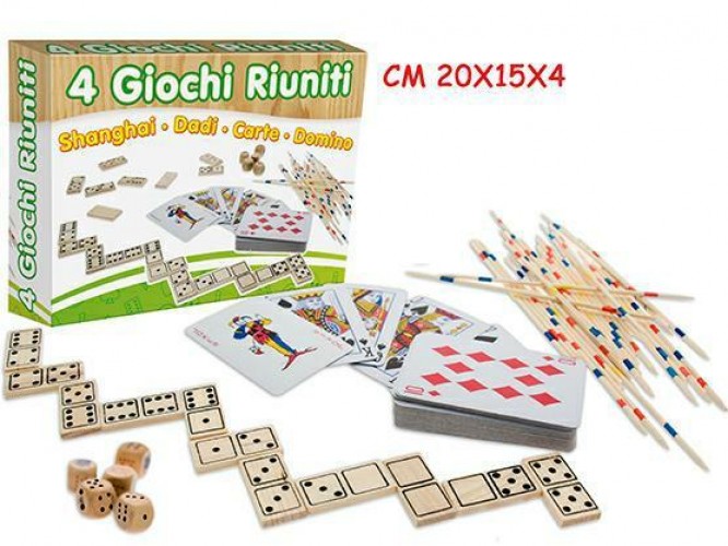 SCAT 4 GIOCHI RIUNITI LEGNO